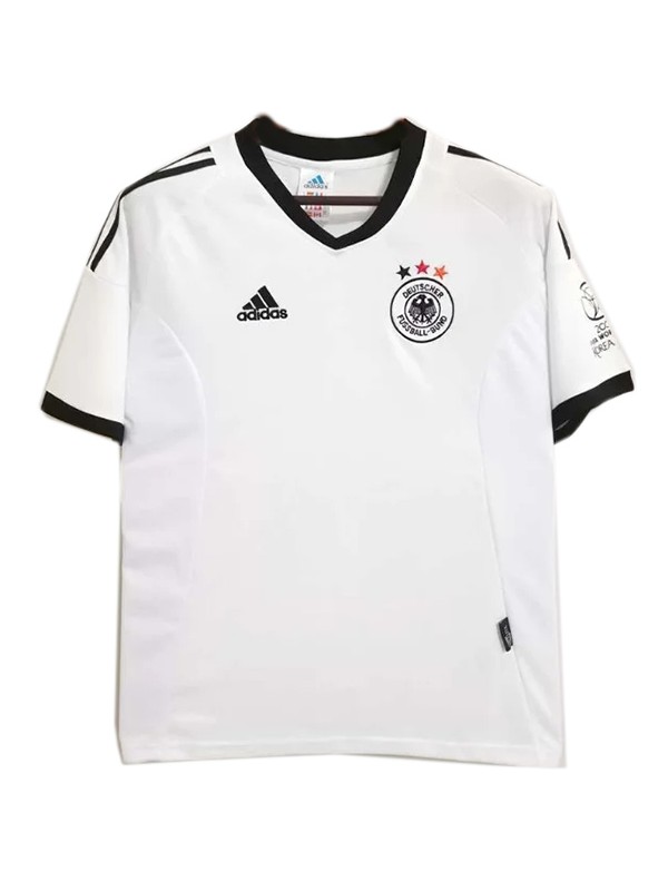 Germany maillot rétro domicile premier maillot de football pour hommes uniforme de football 2002